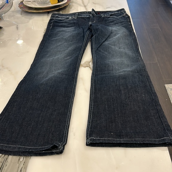 Guess Dark Wash Foxy Flare Denim-sz 31 - Picture 12 of 15